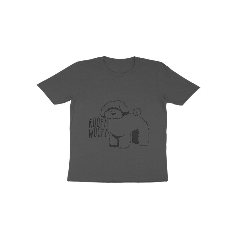 Toddler Half Sleeve Round Neck Tshirt β Fluffy Dog puraidoprints