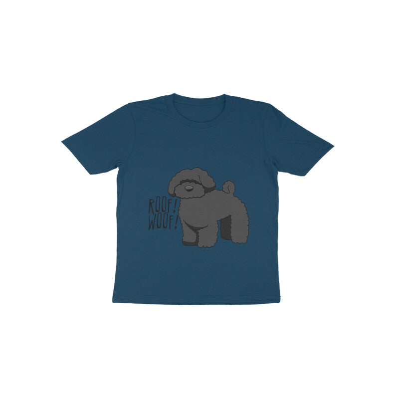 Toddler Half Sleeve Round Neck Tshirt β Fluffy Dog puraidoprints