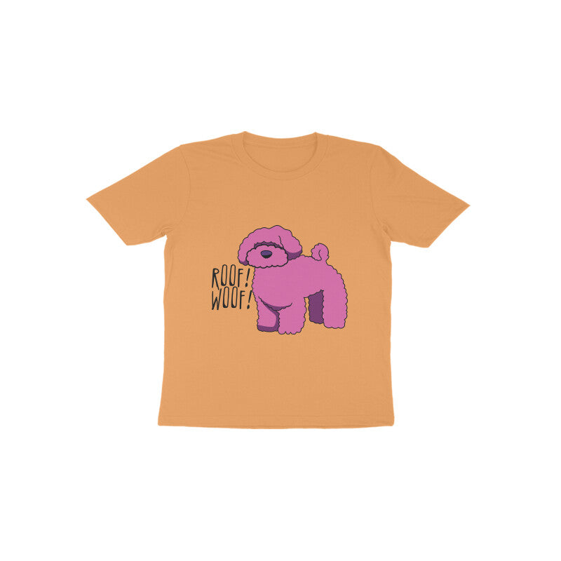 Toddler Half Sleeve Round Neck Tshirt β Fluffy Dog puraidoprints