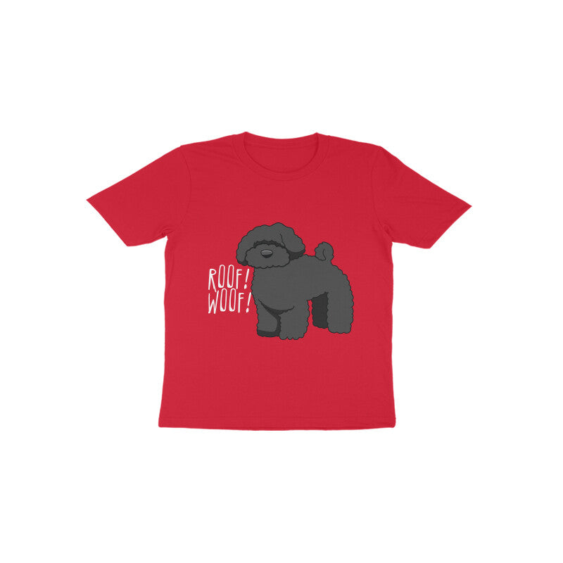 Toddler Half Sleeve Round Neck Tshirt β Fluffy Dog puraidoprints