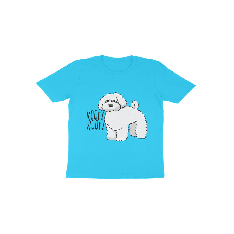 Toddler Half Sleeve Round Neck Tshirt β Fluffy Dog puraidoprints