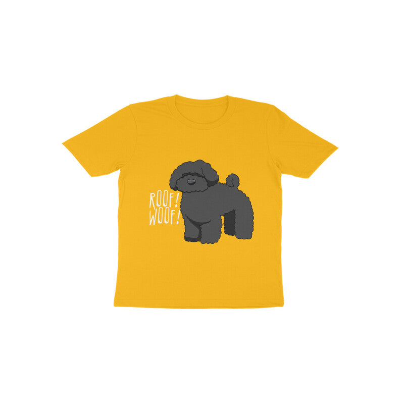 Toddler Half Sleeve Round Neck Tshirt β Fluffy Dog puraidoprints