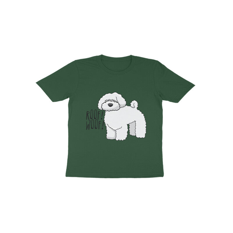 Toddler Half Sleeve Round Neck Tshirt β Fluffy Dog puraidoprints