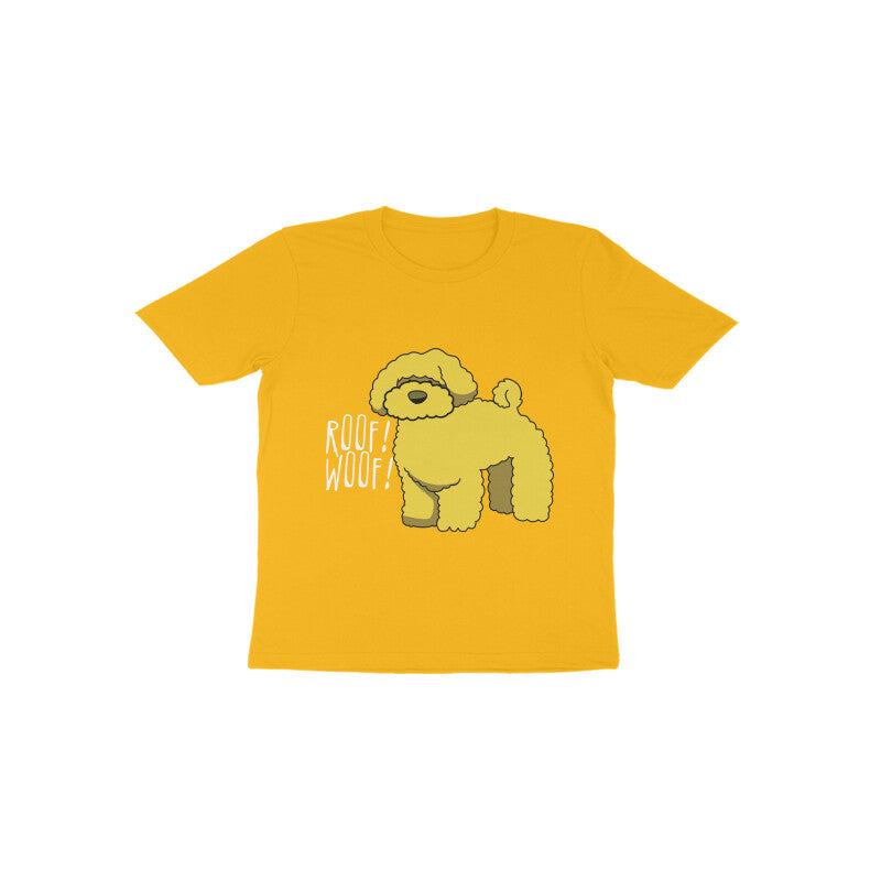 Toddler Half Sleeve Round Neck Tshirt β Fluffy Dog puraidoprints