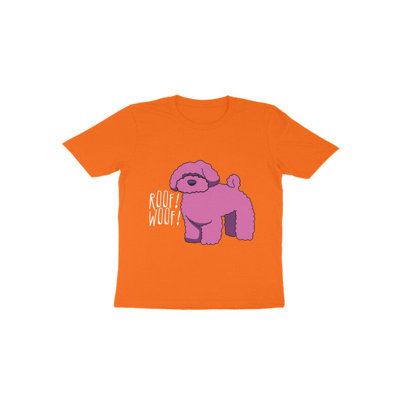 Toddler Half Sleeve Round Neck Tshirt β Fluffy Dog puraidoprints