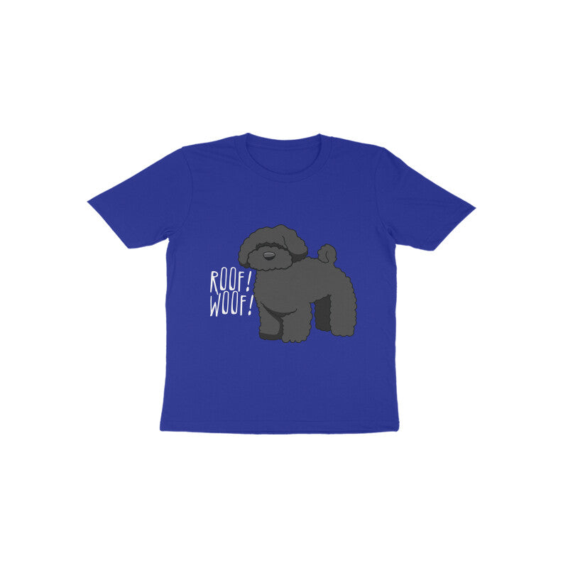 Toddler Half Sleeve Round Neck Tshirt β Fluffy Dog puraidoprints