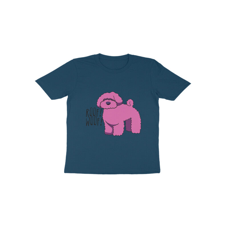 Toddler Half Sleeve Round Neck Tshirt β Fluffy Dog puraidoprints