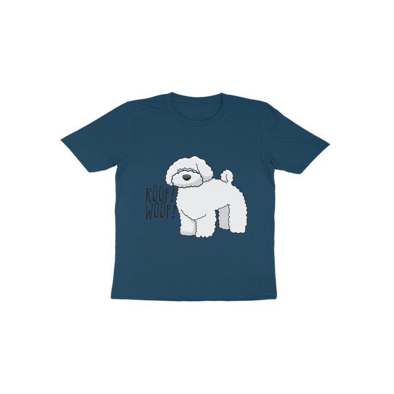 Toddler Half Sleeve Round Neck Tshirt β Fluffy Dog puraidoprints