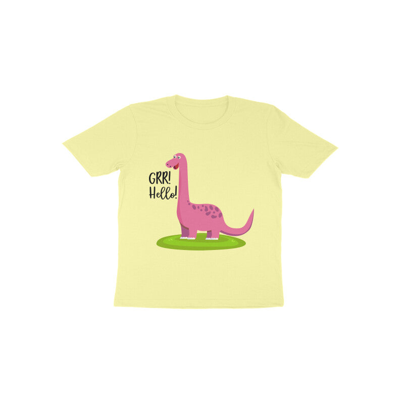 Toddler Half Sleeve Round Neck Tshirt β Happy Dino puraidoprints