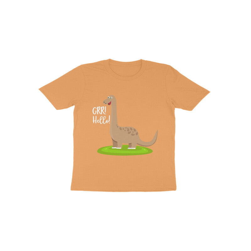 Toddler Half Sleeve Round Neck Tshirt β Happy Dino puraidoprints