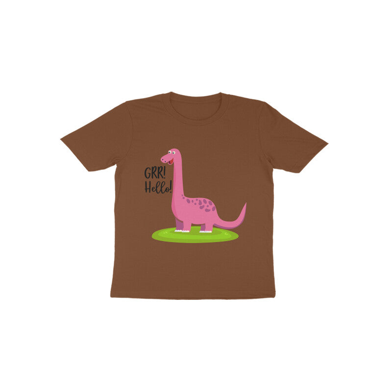 Toddler Half Sleeve Round Neck Tshirt β Happy Dino puraidoprints