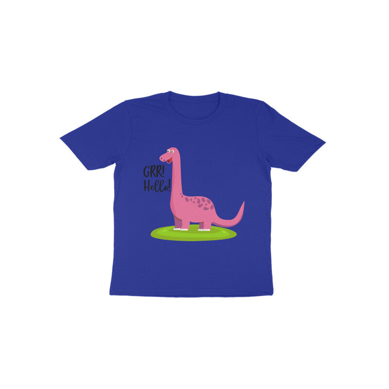 Toddler Half Sleeve Round Neck Tshirt β Happy Dino puraidoprints