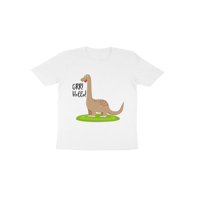 Toddler Half Sleeve Round Neck Tshirt β Happy Dino puraidoprints
