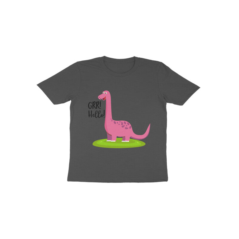 Toddler Half Sleeve Round Neck Tshirt β Happy Dino puraidoprints
