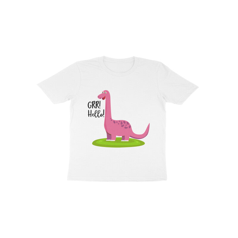 Toddler Half Sleeve Round Neck Tshirt β Happy Dino puraidoprints