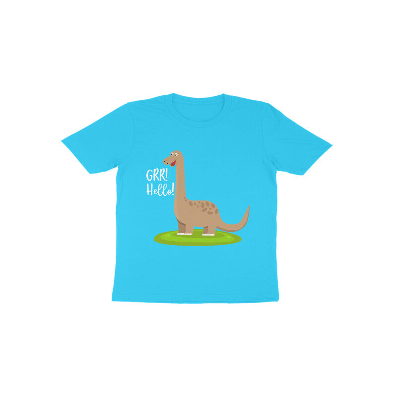 Toddler Half Sleeve Round Neck Tshirt β Happy Dino puraidoprints