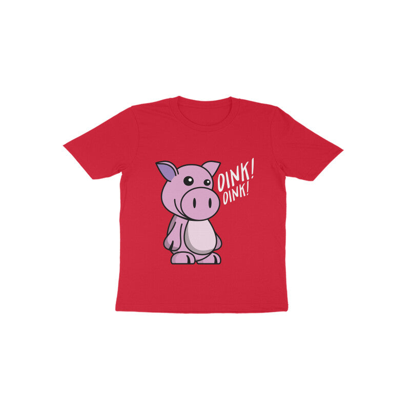 Toddler Half Sleeve Round Neck Tshirt β Piggy puraidoprints