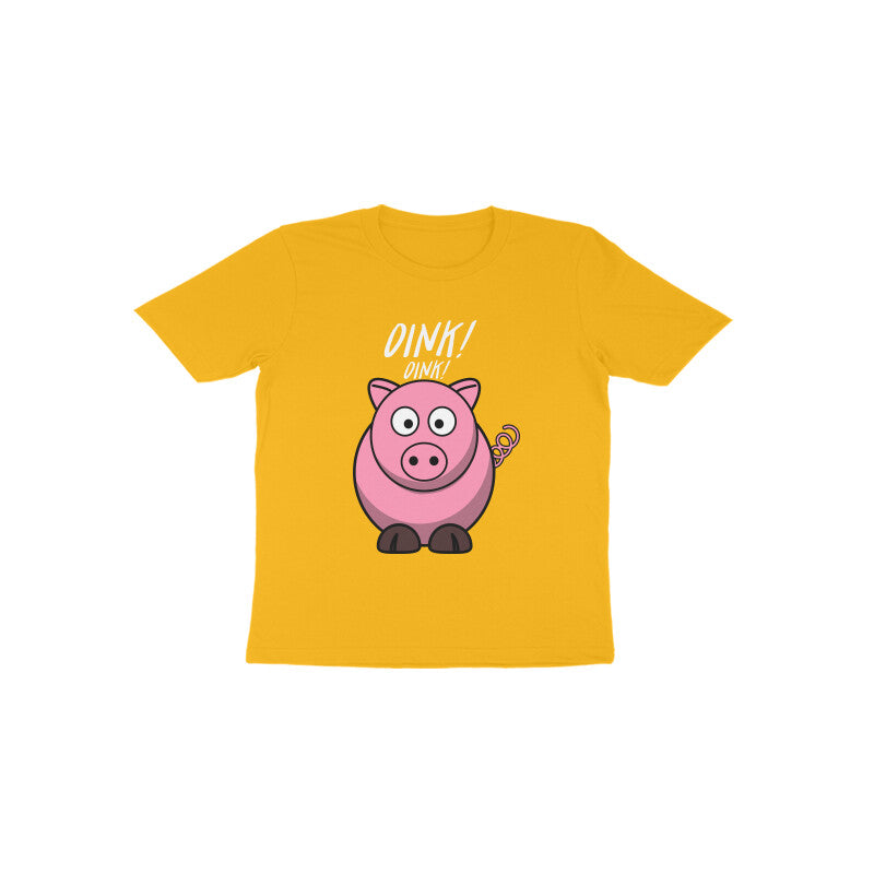 Toddler Half Sleeve Round Neck Tshirt β Piggy puraidoprints