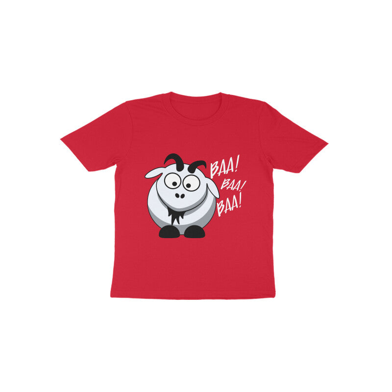 Toddler Half Sleeve Round Neck Tshirt β Sheep Baa Baa Baa puraidoprints
