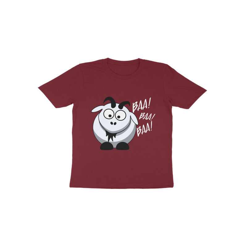 Toddler Half Sleeve Round Neck Tshirt β Sheep Baa Baa Baa puraidoprints