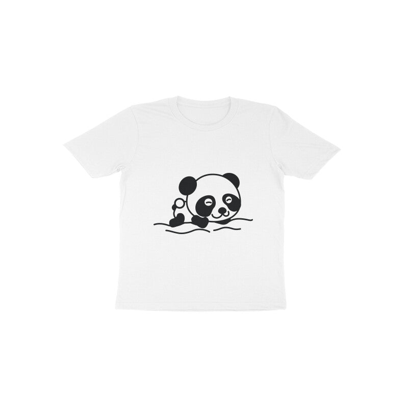 Toddler' Half Sleeve Round Neck Tshirt β Sleeping Panda puraidoprints