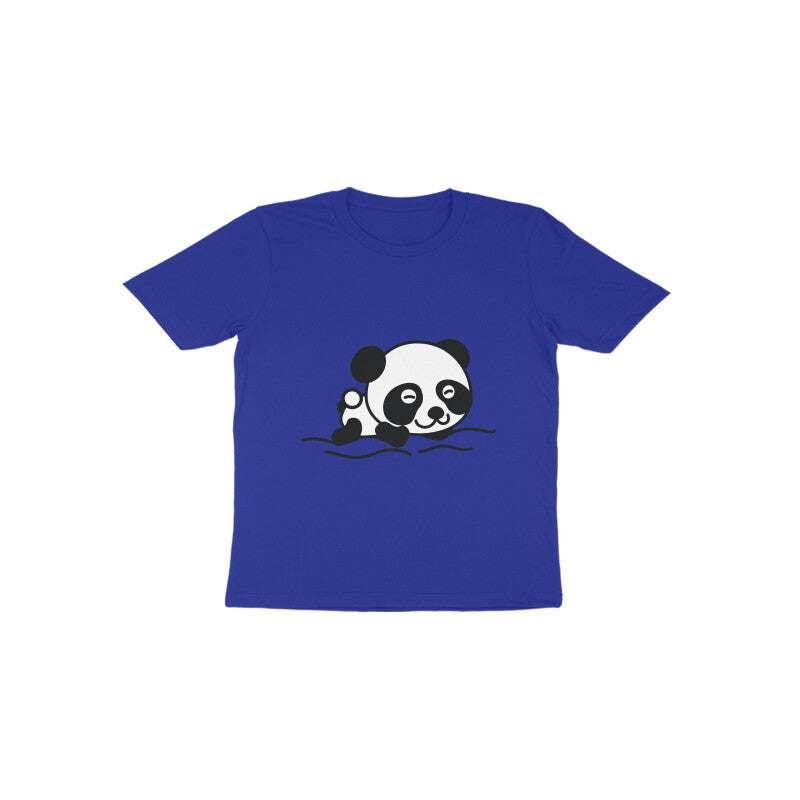 Toddler' Half Sleeve Round Neck Tshirt β Sleeping Panda puraidoprints