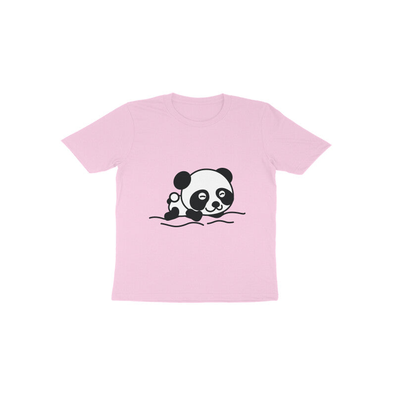 Toddler' Half Sleeve Round Neck Tshirt β Sleeping Panda puraidoprints