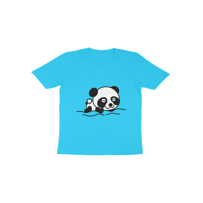 Toddler' Half Sleeve Round Neck Tshirt β Sleeping Panda puraidoprints