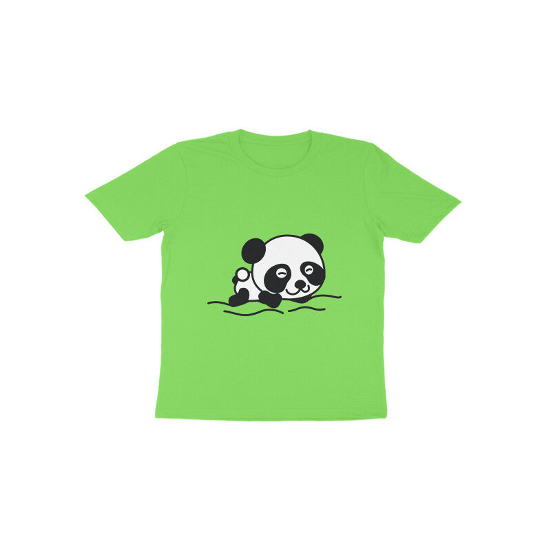 Toddler' Half Sleeve Round Neck Tshirt β Sleeping Panda puraidoprints