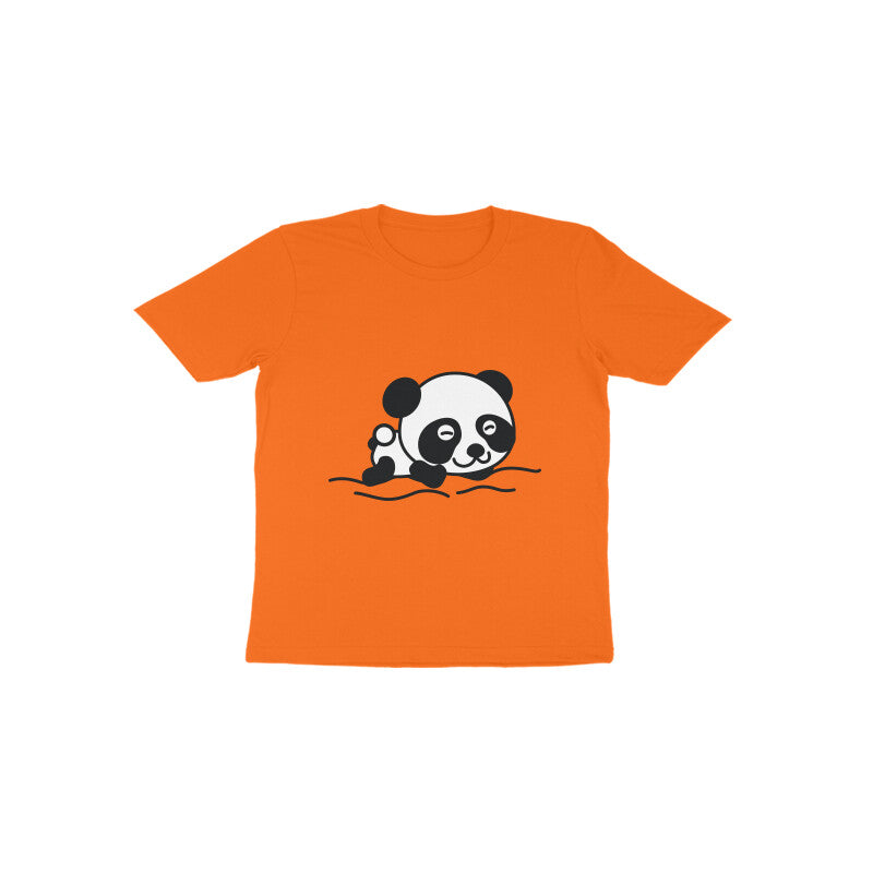 Toddler' Half Sleeve Round Neck Tshirt β Sleeping Panda puraidoprints