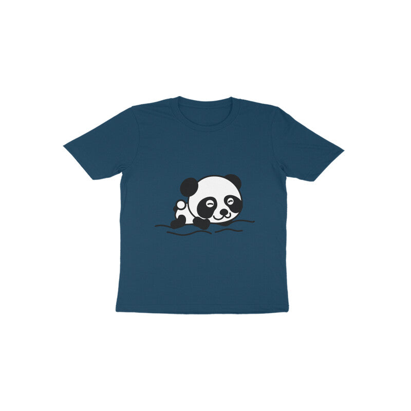 Toddler' Half Sleeve Round Neck Tshirt β Sleeping Panda puraidoprints
