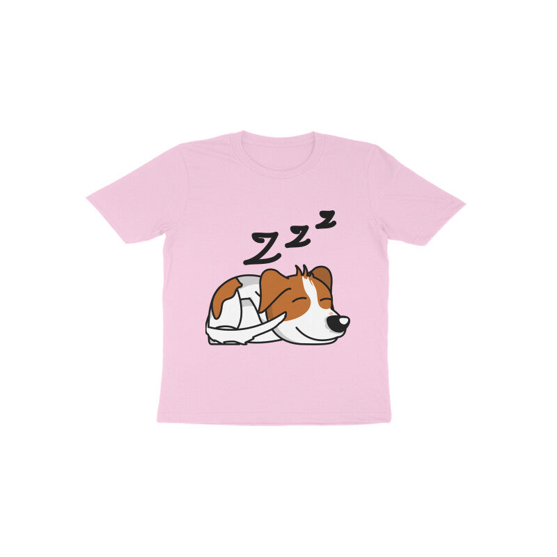 Toddler Half Sleeve Round Neck Tshirt β Sleepy Dog puraidoprints