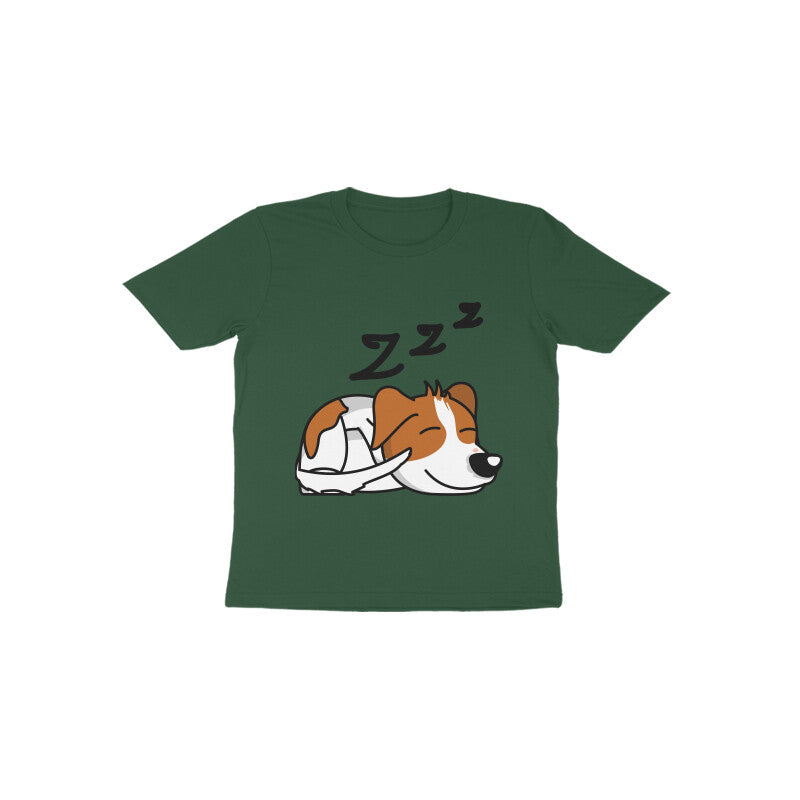 Toddler Half Sleeve Round Neck Tshirt β Sleepy Dog puraidoprints
