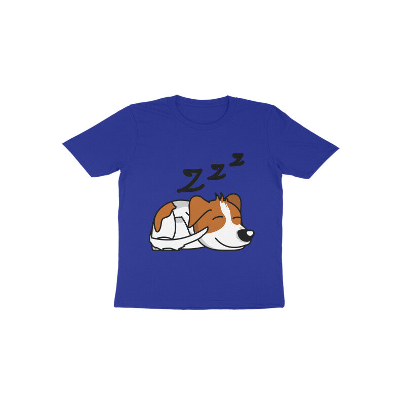 Toddler Half Sleeve Round Neck Tshirt β Sleepy Dog puraidoprints