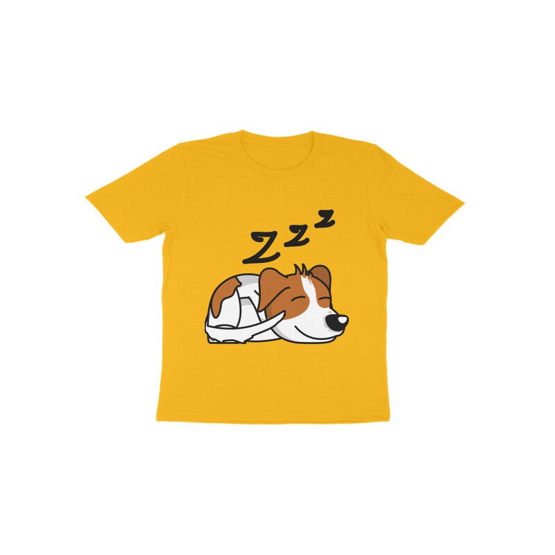 Toddler Half Sleeve Round Neck Tshirt β Sleepy Dog puraidoprints