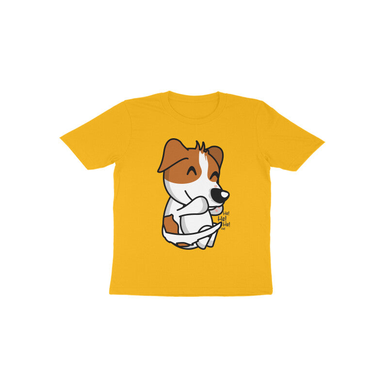 Toddler Half Sleeve Round Neck Tshirt β Smiling Dog puraidoprints