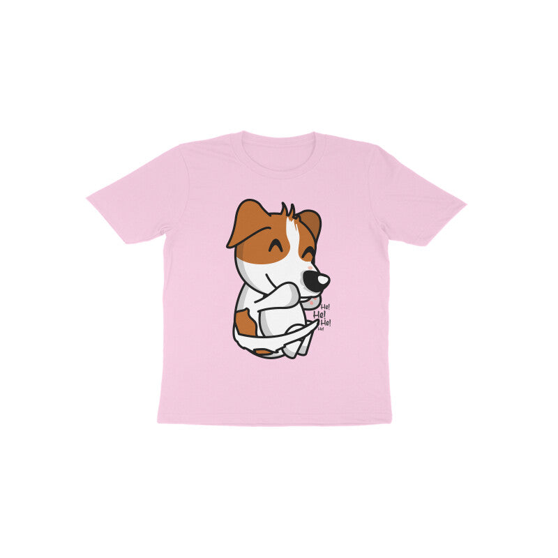 Toddler Half Sleeve Round Neck Tshirt β Smiling Dog puraidoprints
