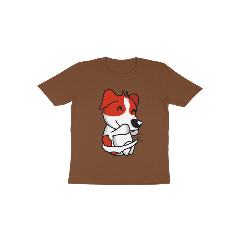 Toddler Half Sleeve Round Neck Tshirt β Smiling Dog puraidoprints
