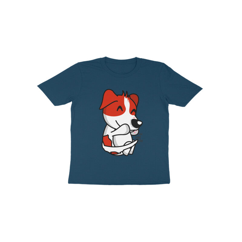 Toddler Half Sleeve Round Neck Tshirt β Smiling Dog puraidoprints
