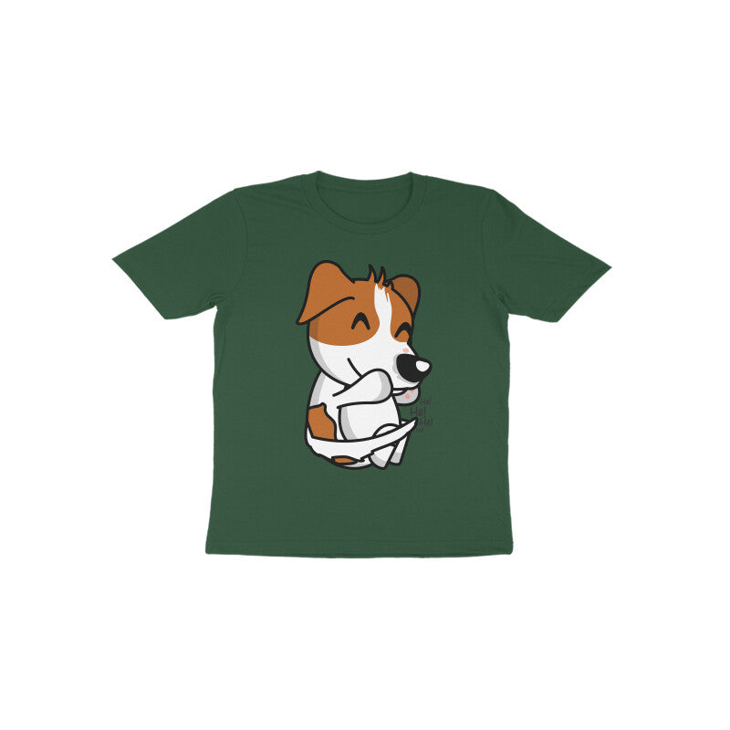 Toddler Half Sleeve Round Neck Tshirt β Smiling Dog puraidoprints
