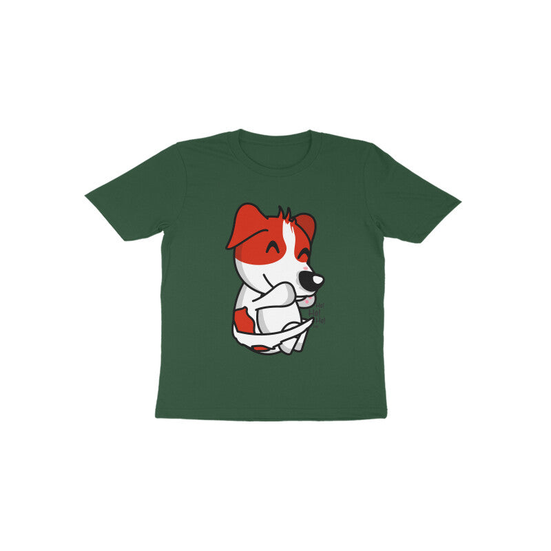Toddler Half Sleeve Round Neck Tshirt β Smiling Dog puraidoprints