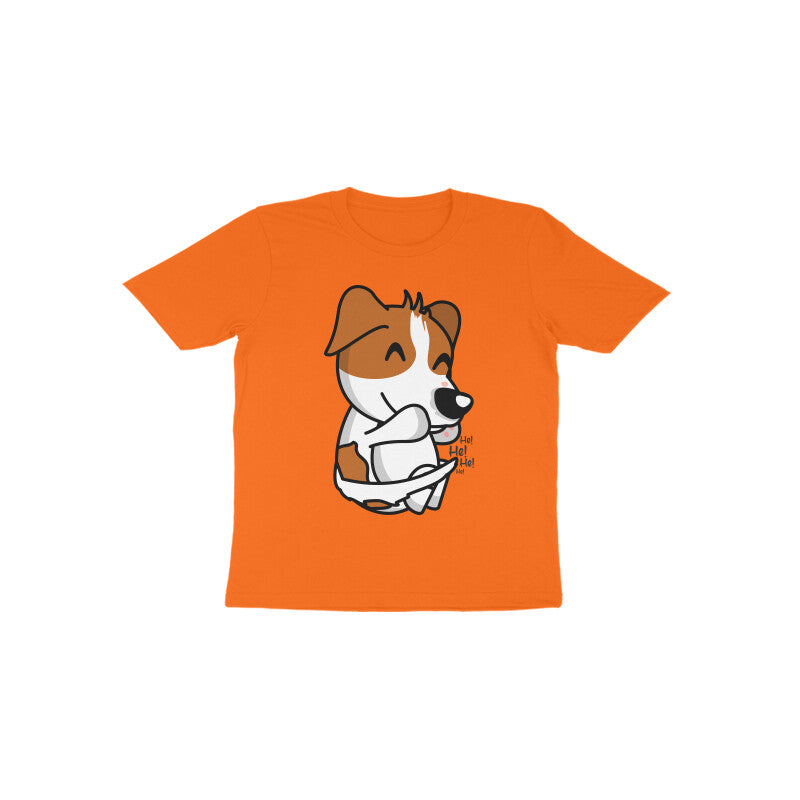 Toddler Half Sleeve Round Neck Tshirt β Smiling Dog puraidoprints