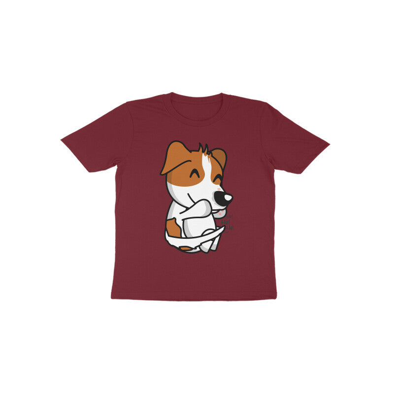 Toddler Half Sleeve Round Neck Tshirt β Smiling Dog puraidoprints
