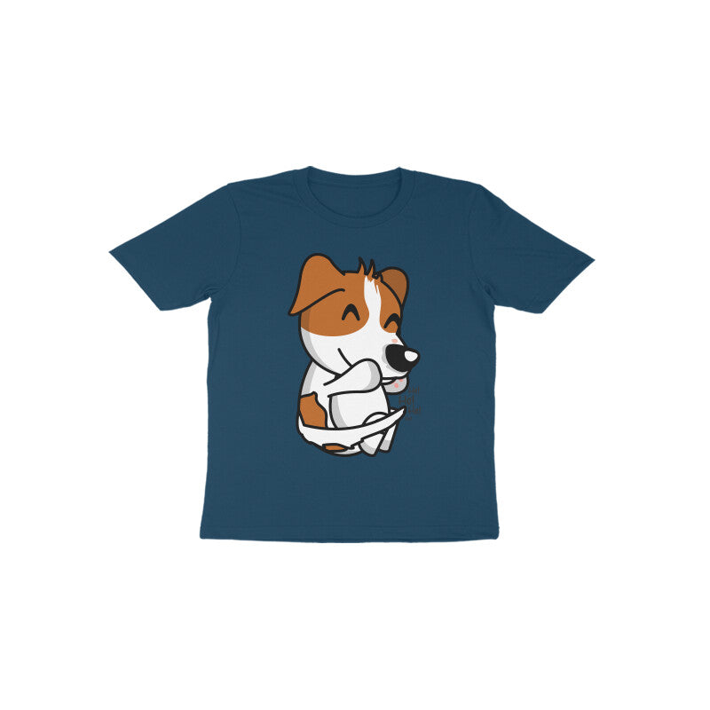 Toddler Half Sleeve Round Neck Tshirt β Smiling Dog puraidoprints