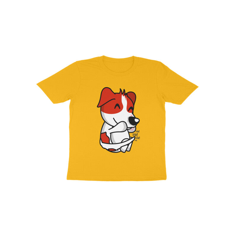 Toddler Half Sleeve Round Neck Tshirt β Smiling Dog puraidoprints