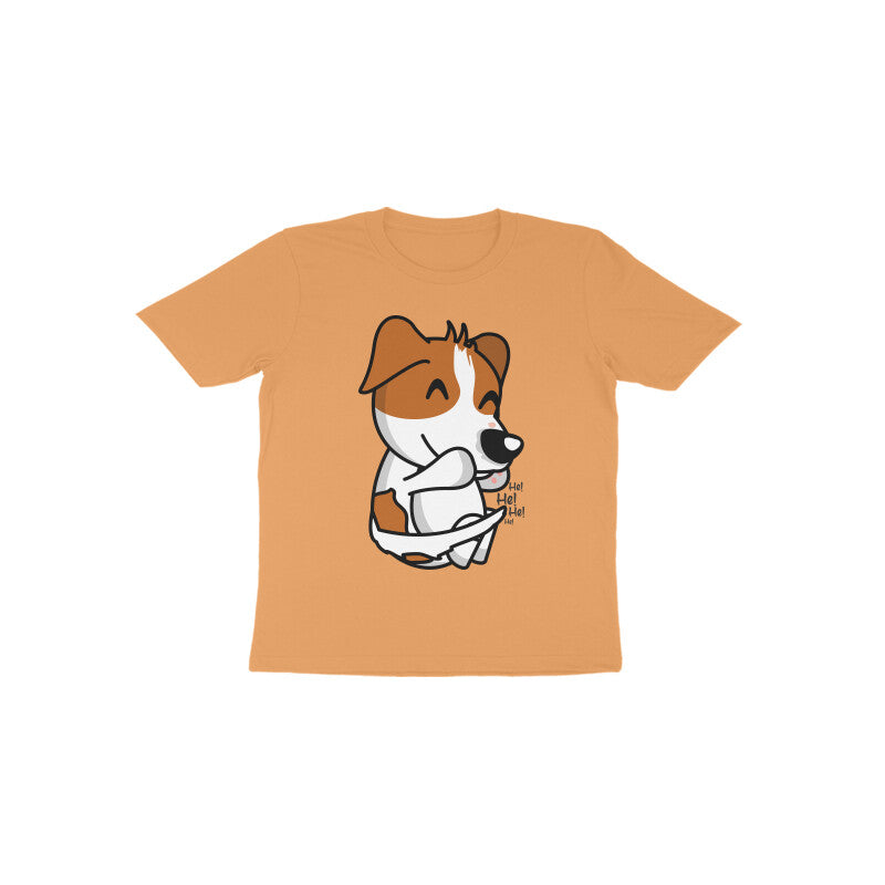 Toddler Half Sleeve Round Neck Tshirt β Smiling Dog puraidoprints