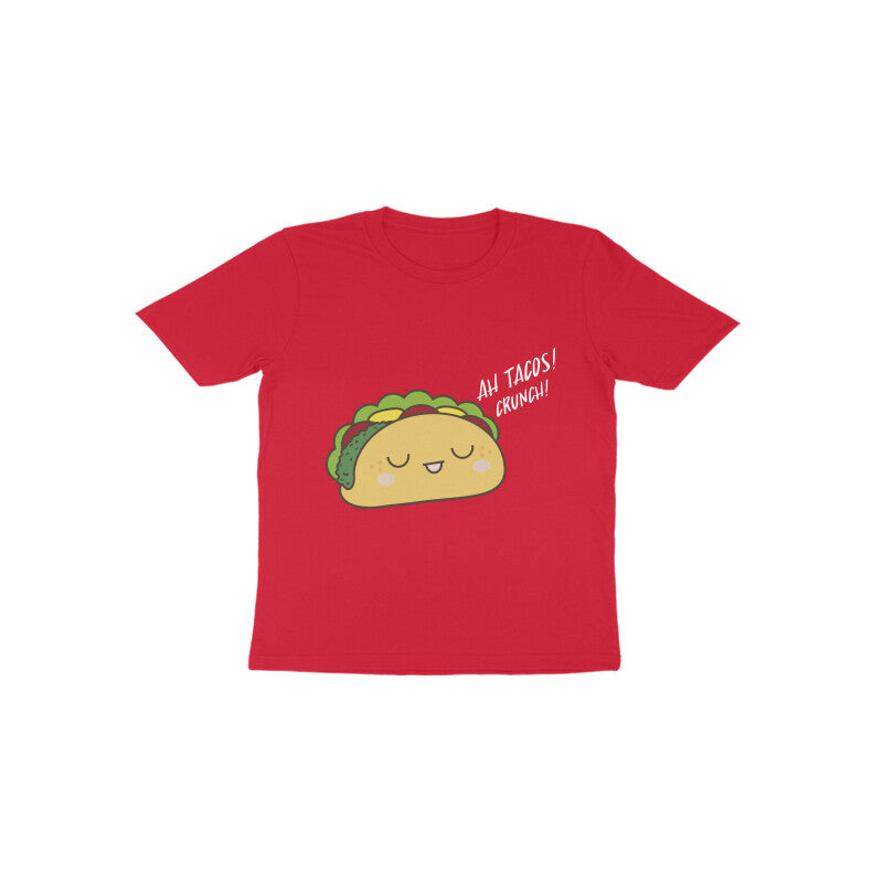 Toddler Half Sleeve Round Neck Tshirt β Tacos puraidoprints