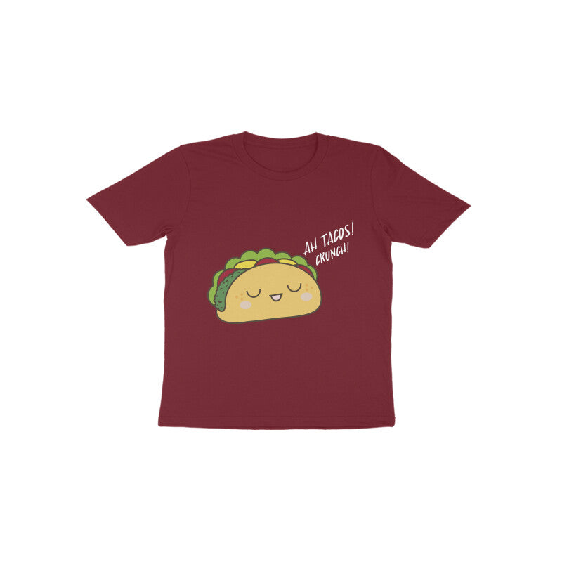 Toddler Half Sleeve Round Neck Tshirt β Tacos puraidoprints