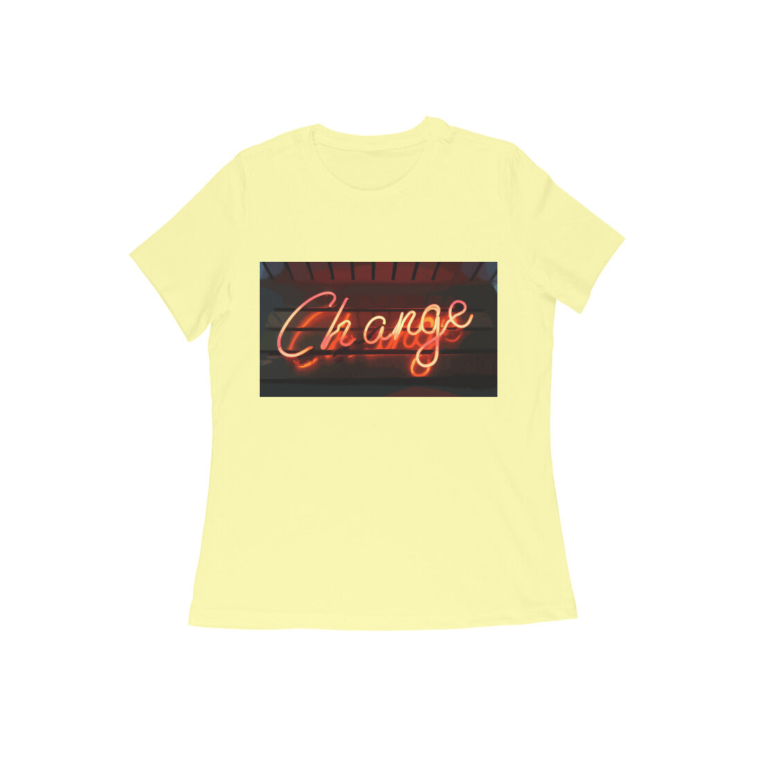 WOMEN'S ROUND NECK T-SHIRT β Change puraidoprints