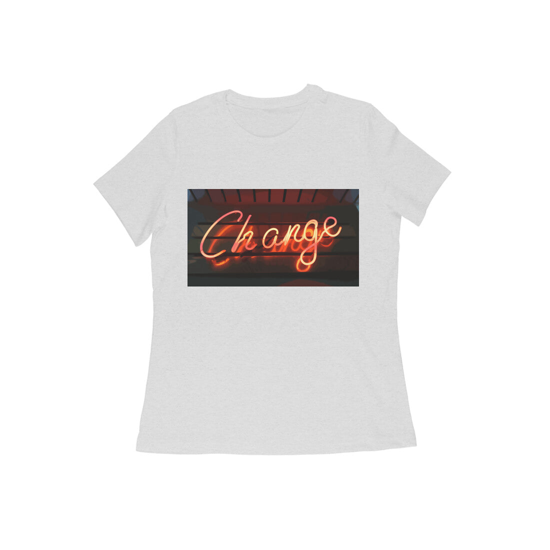 WOMEN'S ROUND NECK T-SHIRT β Change puraidoprints